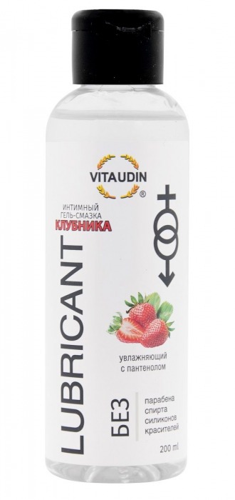 Интимный гель-смазка на водной основе VITA UDIN с ароматом клубники - 200 мл. - VITA UDIN - купить с доставкой в Набережных Челнах