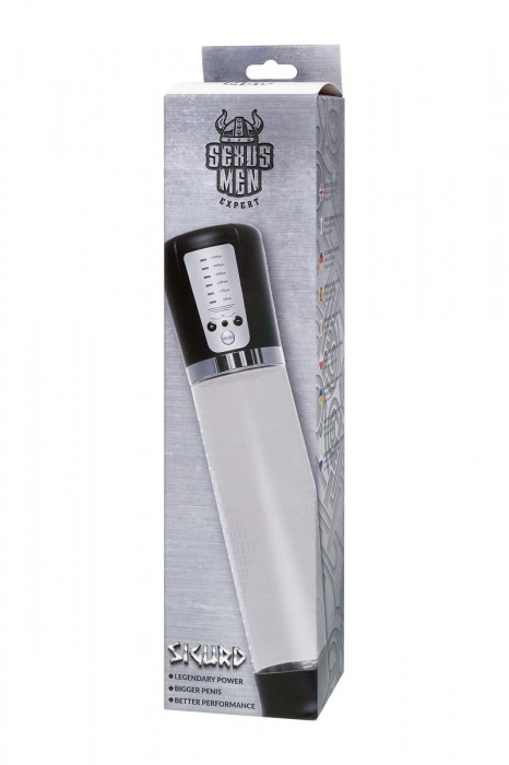 Прозрачная автоматическая помпа для пениса Sigurd - Sexus - в Набережных Челнах купить с доставкой