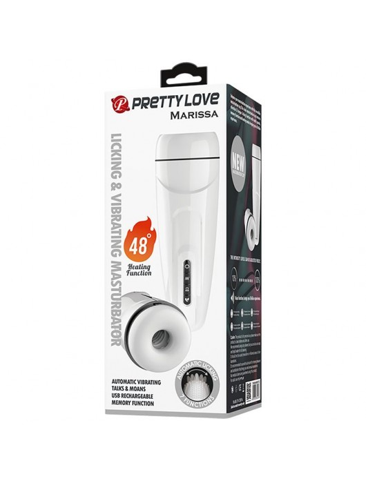 Вибромастурбатор Marissa с функцией нагрева и подвижным язычком - Baile - в Набережных Челнах купить с доставкой