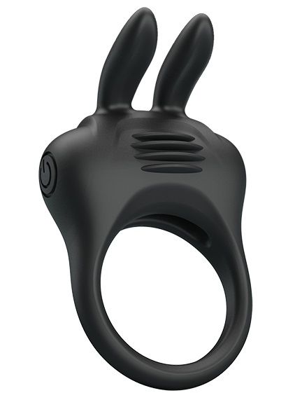 Черное эрекционное кольцо с вибрацией Davion - Baile - в Набережных Челнах купить с доставкой