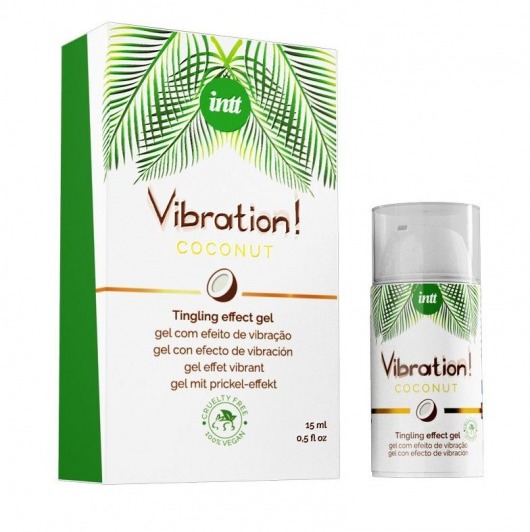 Возбуждающий гель с ароматом кокоса Vibration Coconut - 15 мл. - INTT - купить с доставкой в Набережных Челнах