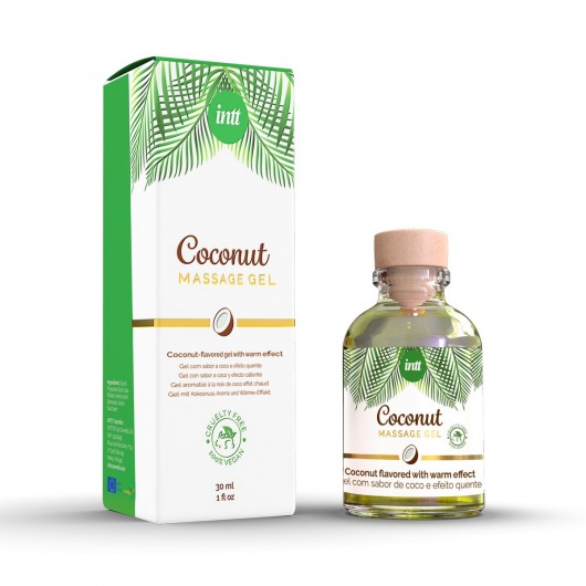 Массажный гель с ароматом кокоса Coconut - 30 мл. - INTT - купить с доставкой в Набережных Челнах