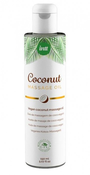 Массажное масло Vegan Coconut - 150 мл. - INTT - купить с доставкой в Набережных Челнах