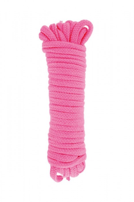 Розовая веревка для связывания Sweet Caress Rope - 10 метров - Sweet Caress - купить с доставкой в Набережных Челнах