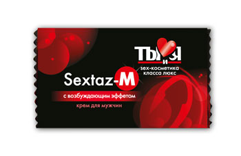 Возбуждающий крем Sextaz-M для мужчин в одноразовой упаковке - 1,5 гр. - Биоритм - купить с доставкой в Набережных Челнах