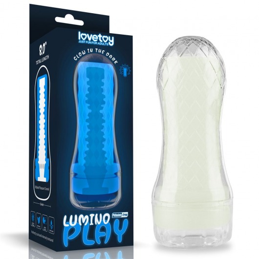 Светящийся в темноте мастурбатор Lumino Play Masturbator Ribbed - Lovetoy - в Набережных Челнах купить с доставкой
