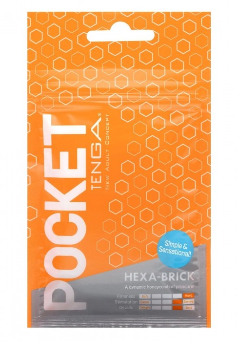 Карманный мастурбатор HEXA-BRICK - Tenga - в Набережных Челнах купить с доставкой