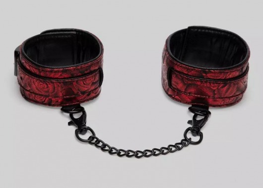 Красно-черные оковы Reversible Faux Leather Ankle Cuffs - Fifty Shades of Grey - купить с доставкой в Набережных Челнах