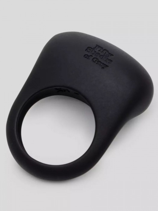 Черное эрекционное виброкольцо Sensation Rechargeable Vibrating Love Ring - Fifty Shades of Grey - в Набережных Челнах купить с доставкой