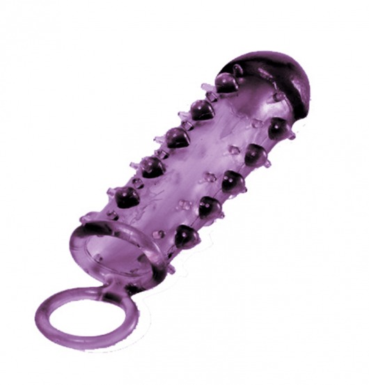 Закрытая фиолетовая насадка с пупырышками SAMURAI PENIS SLEEVE PURPLE - 14,5 см. - NMC - в Набережных Челнах купить с доставкой