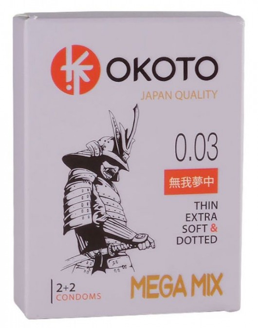 Набор из 4 презервативов OKOTO MegaMIX - Sitabella - купить с доставкой в Набережных Челнах