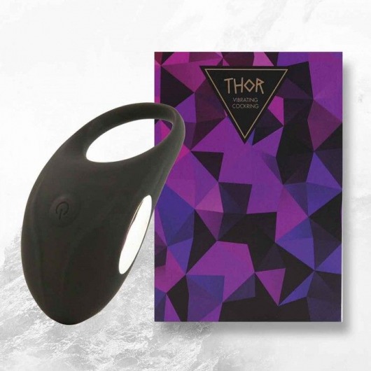 Черное эрекционное виброкольцо Thor Cockring - FeelzToys - в Набережных Челнах купить с доставкой
