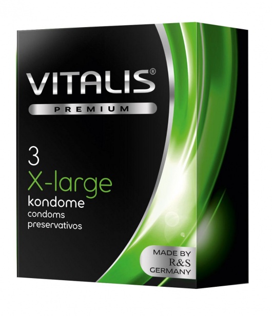 Презервативы увеличенного размера VITALIS PREMIUM x-large - 3 шт. - Vitalis - купить с доставкой в Набережных Челнах