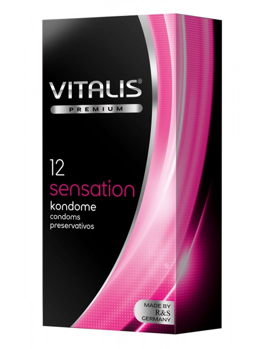 Презервативы VITALIS PREMIUM sensation с пупырышками и кольцами - 12 шт. - Vitalis - купить с доставкой в Набережных Челнах