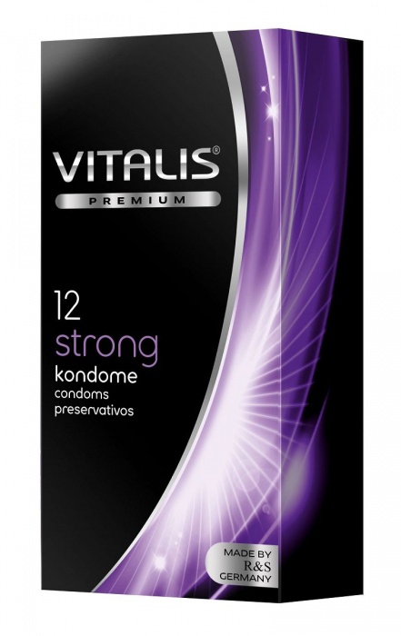 Презервативы с утолщённой стенкой VITALIS PREMIUM strong - 12 шт. - Vitalis - купить с доставкой в Набережных Челнах