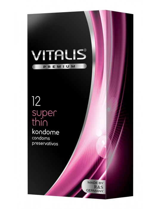 Ультратонкие презервативы VITALIS PREMIUM super thin - 12 шт. - Vitalis - купить с доставкой в Набережных Челнах