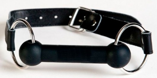 Чёрный кляп-трензель на кожаных ремешках - ToyFa - купить с доставкой в Набережных Челнах