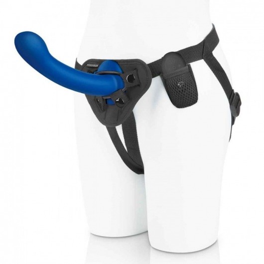 Синяя насадка Remote Control P-Spot G-Spot с черными трусиками - 20 см. - Pegasus - купить с доставкой в Набережных Челнах