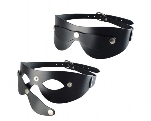 Черная кожаная маска  Новичок - Sitabella - купить с доставкой в Набережных Челнах