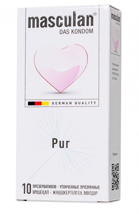 Супертонкие презервативы Masculan Pur - 10 шт. - Masculan - купить с доставкой в Набережных Челнах