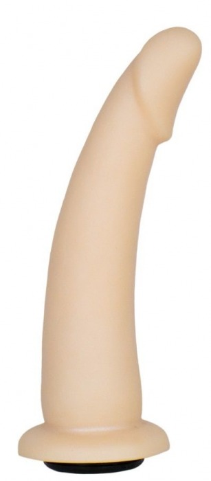 Телесная гладкая насадка-фаллоимитатор Harness - 17 см. - LOVETOY (А-Полимер) - купить с доставкой в Набережных Челнах