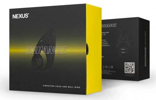 Черное эрекционное виброкольцо Nexus Enhance - Nexus Range - в Набережных Челнах купить с доставкой
