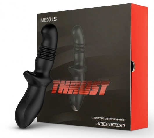 Черный вибромассажер простаты Nexus Thrust с возвратно-поступательными движениями - Nexus Range - в Набережных Челнах купить с доставкой