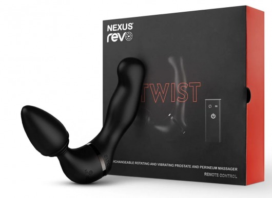 Черный гибридный вибромассажер Nexus Revo Twist - Nexus Range - в Набережных Челнах купить с доставкой
