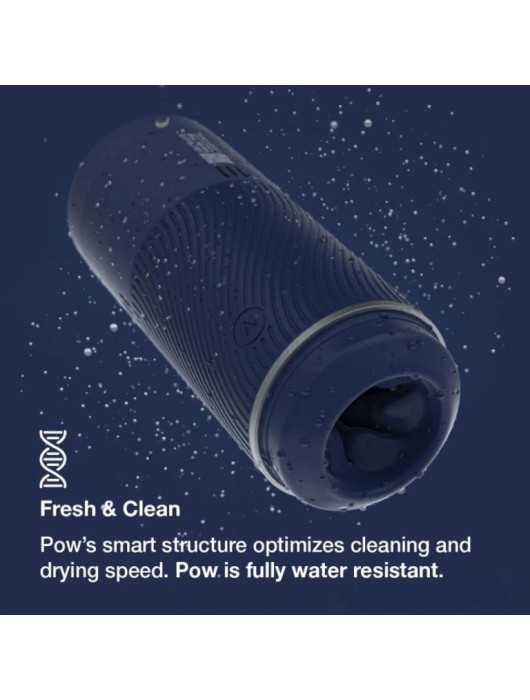 Синий мастурбатор с контролем всасывания Arcwave Pow Stroker - Arcwave - в Набережных Челнах купить с доставкой