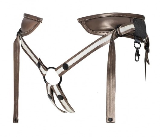 Бронзовый пояс для насадок Desirous Harness - Strap-on-me - купить с доставкой в Набережных Челнах