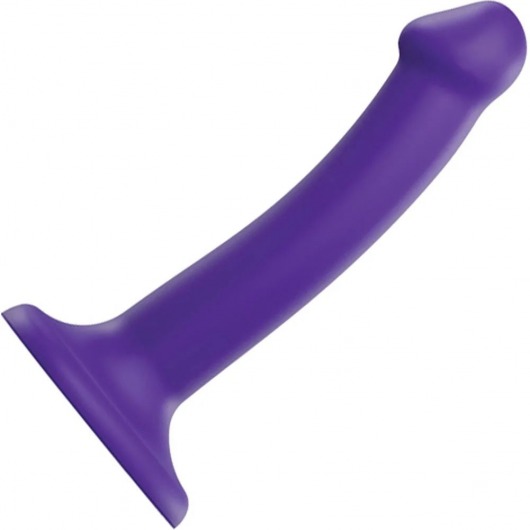 Фиолетовый фаллоимитатор-насадка Strap-On-Me Dildo Dual Density size S - 17 см. - Strap-on-me - купить с доставкой в Набережных Челнах