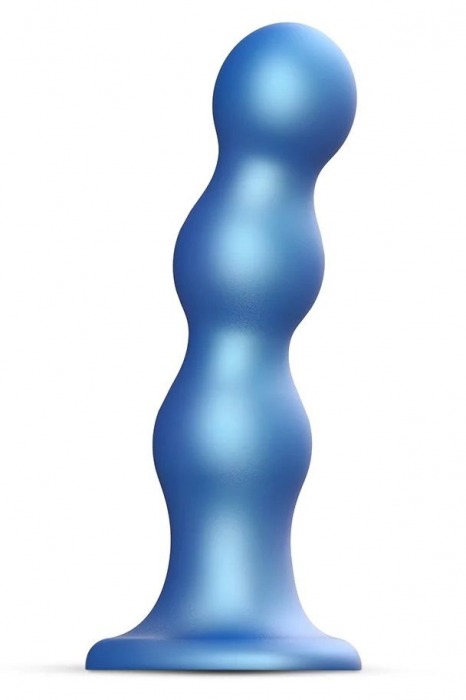 Голубая насадка Strap-On-Me Dildo Plug Balls size L - Strap-on-me - купить с доставкой в Набережных Челнах
