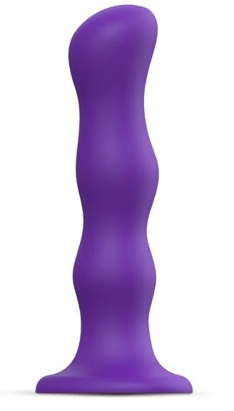 Фиолетовая насадка Strap-On-Me Dildo Geisha Balls size M - Strap-on-me - купить с доставкой в Набережных Челнах