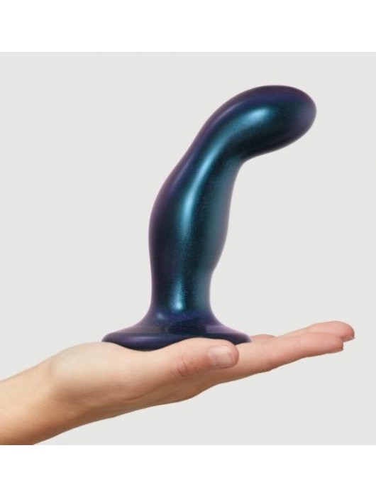 Темно-синяя насадка Strap-On-Me Dildo Plug Snaky size M - Strap-on-me - купить с доставкой в Набережных Челнах