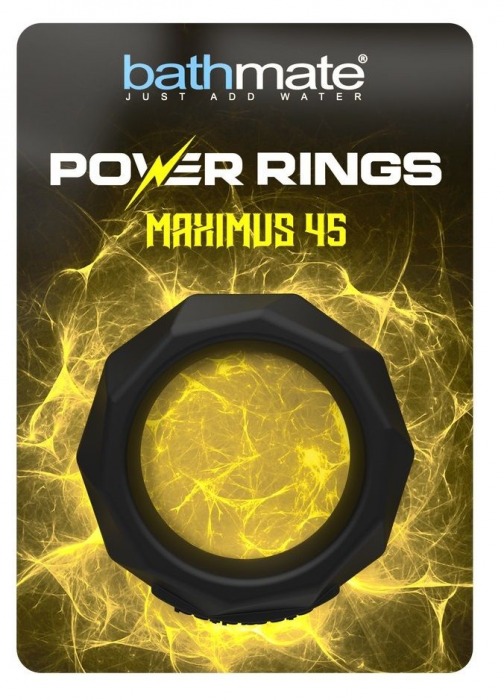 Черное эрекционное кольцо Maximus 45 - Bathmate - в Набережных Челнах купить с доставкой