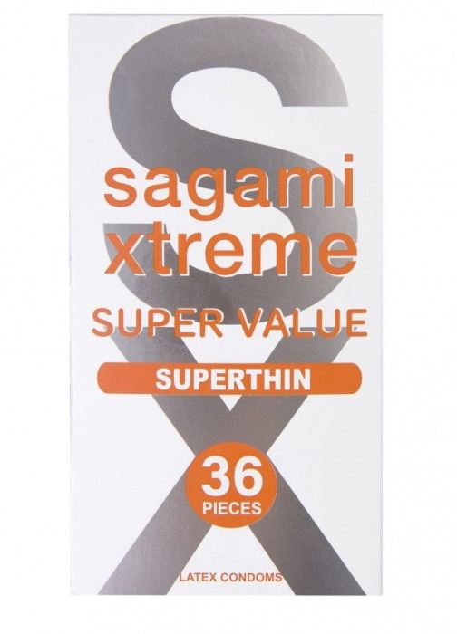 Ультратонкие презервативы Sagami Xtreme Superthin - 36 шт. - Sagami - купить с доставкой в Набережных Челнах