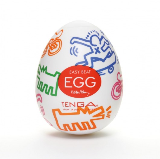 Мастурбатор-яйцо Keith Haring EGG STREET - Tenga - в Набережных Челнах купить с доставкой