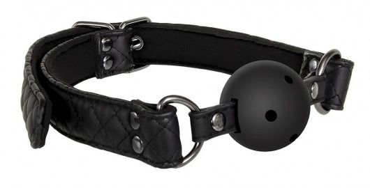 Черный кляп-шарик BALL GAG DIAMOND - Dream Toys - купить с доставкой в Набережных Челнах