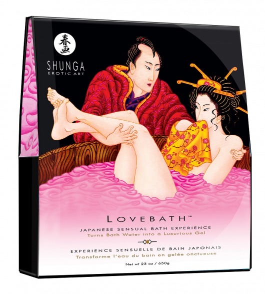 Соль для ванны Lovebath Dragon Fruit, превращающая воду в гель - 650 гр. - Shunga - купить с доставкой в Набережных Челнах