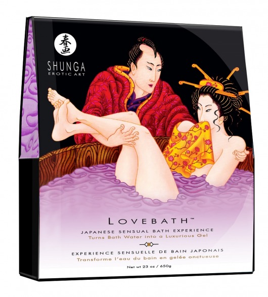 Соль для ванны Lovebath Sensual lotus, превращающая воду в гель - 650 гр. - Shunga - купить с доставкой в Набережных Челнах