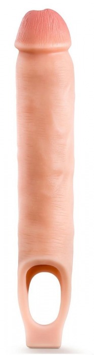 Телесная насадка-удлинитель 11.5 Inch Silicone Cock Sheath Penis Extender - 29,2 см. - Blush Novelties - в Набережных Челнах купить с доставкой