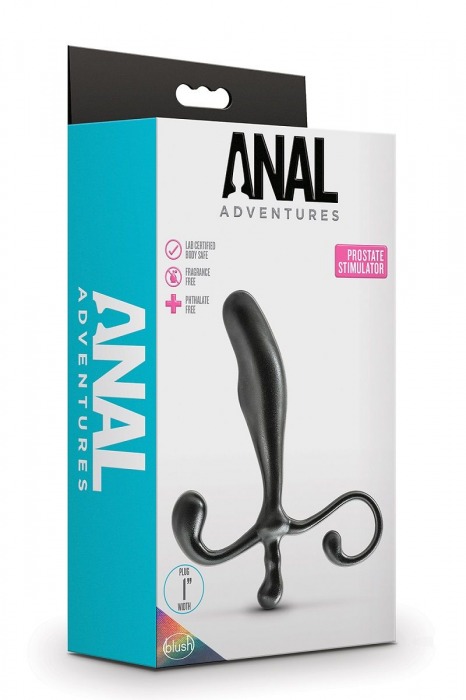 Черный стимулятор простаты Prostate Stimulator - 12,7 см. - Blush Novelties - в Набережных Челнах купить с доставкой