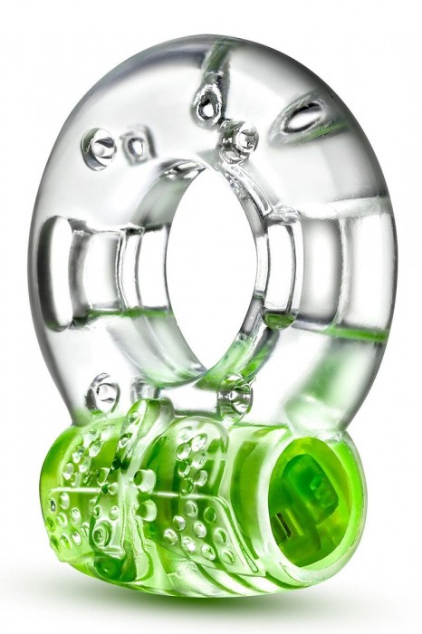 Зеленое эрекционное виброкольцо Arouser Vibrating C-Ring - Blush Novelties - в Набережных Челнах купить с доставкой