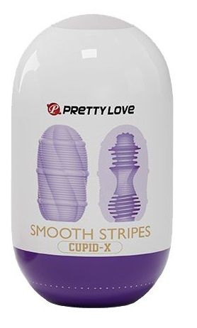 Сиреневый мастурбатор-яйцо Smooth Stripes - Baile - в Набережных Челнах купить с доставкой