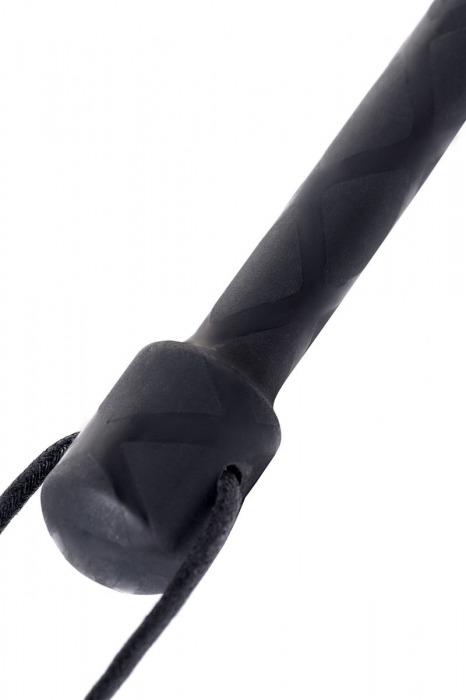 Чёрный стек с совой на кожаном наконечнике - 24 см. - ToyFa - купить с доставкой в Набережных Челнах