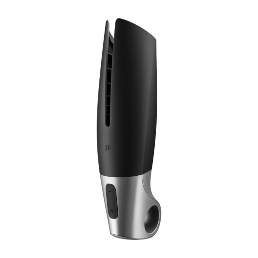 Черный мастурбатор с вибрацией Power Masturbator - Satisfyer - в Набережных Челнах купить с доставкой