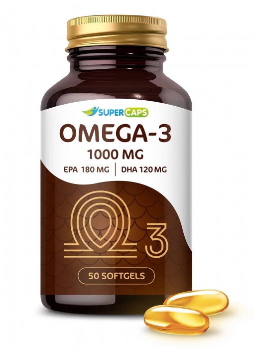 Пищевая добавка SuperCaps OMEGA-3 - 50 капсул (1000 мг) - SuperCaps - купить с доставкой в Набережных Челнах
