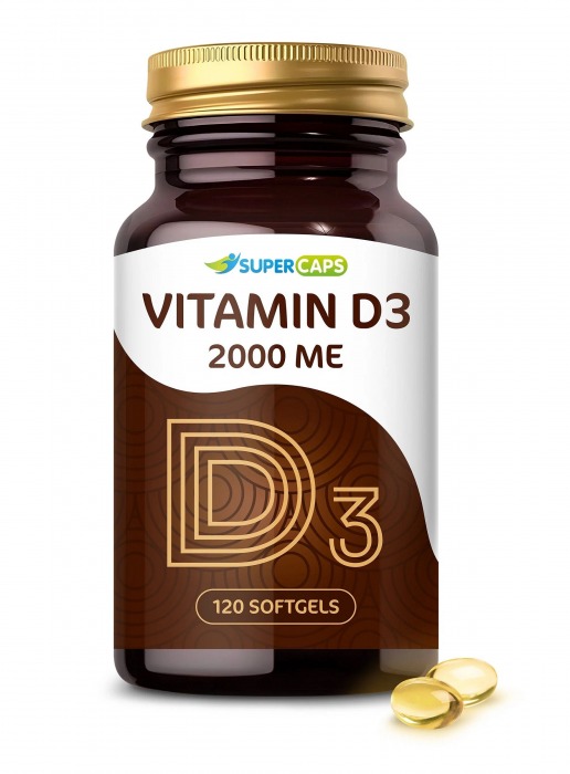 Пищевая добавка SuperCaps VITAMIN D3 2000 ME - 120 капсул - SuperCaps - купить с доставкой в Набережных Челнах