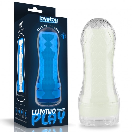 Светящийся в темноте мастурбатор Lumino Play Masturbator Pocketed - Lovetoy - в Набережных Челнах купить с доставкой
