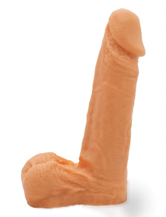 Реалистичный фаллоимитатор с мошонкой на трусиках Харнесс - 16,5 см. - LOVETOY (А-Полимер) - купить с доставкой в Набережных Челнах